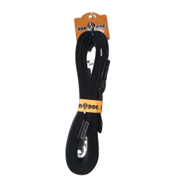 Поводок прорезиненный 20мм*3,0м, ЧЕРНЫЙ, сплав ЧЕРНЫЙ КАРАБИН