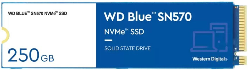 Накопитель SSD M.2 2280 Western Digital WDS250G3B0C 250 ГБ