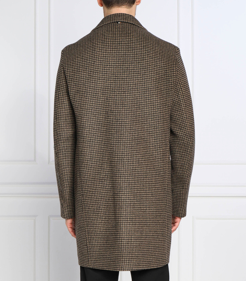 Хлопковое пальто c-cam BOSS BLACK - коричневый(50479495)