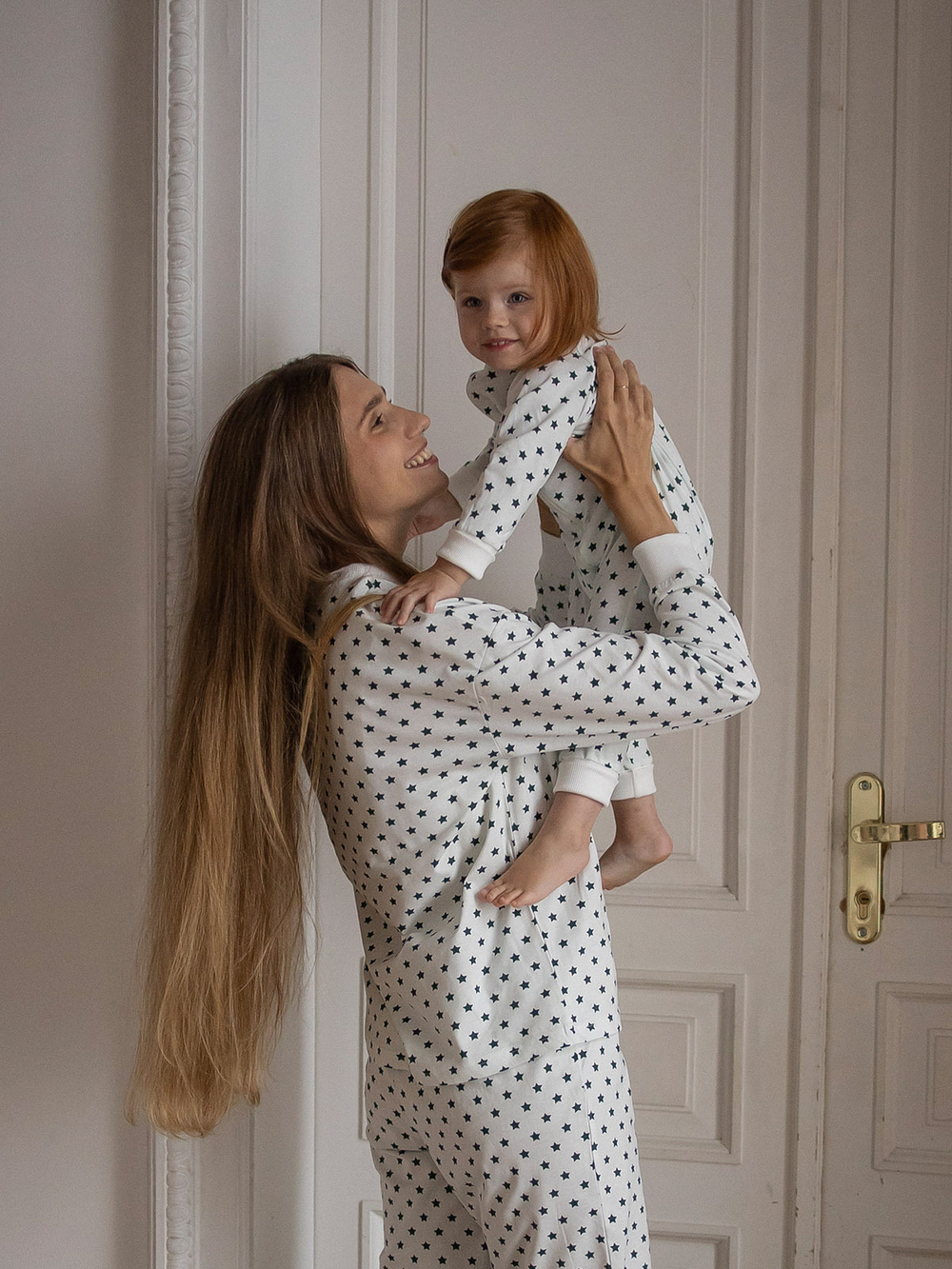 Комбинезон на манжетах Mjölk Green Stars, с рукавом реглан