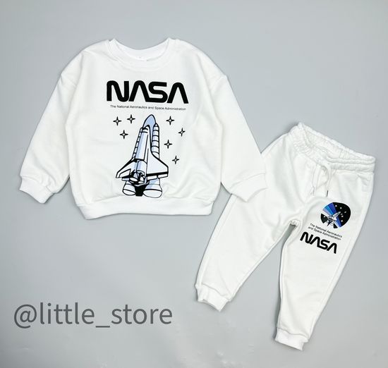 Комплект из футера "Nasa" белый