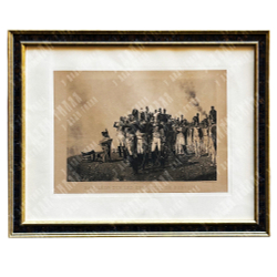 Наполеон на Бородинских высотах. Литография по живописному оригиналу В. Верещагина. Франция. 1912.