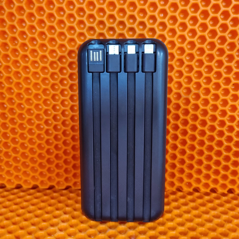 Портативный аккумулятор W006 30000 mAh с беспродной ЗУ