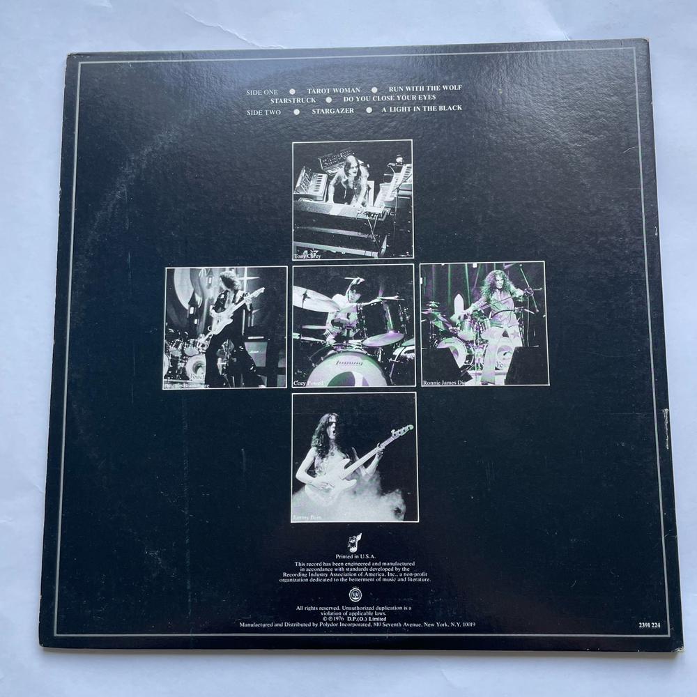 Винтажная виниловая пластинка LP Rainbow Rising (США 1976)