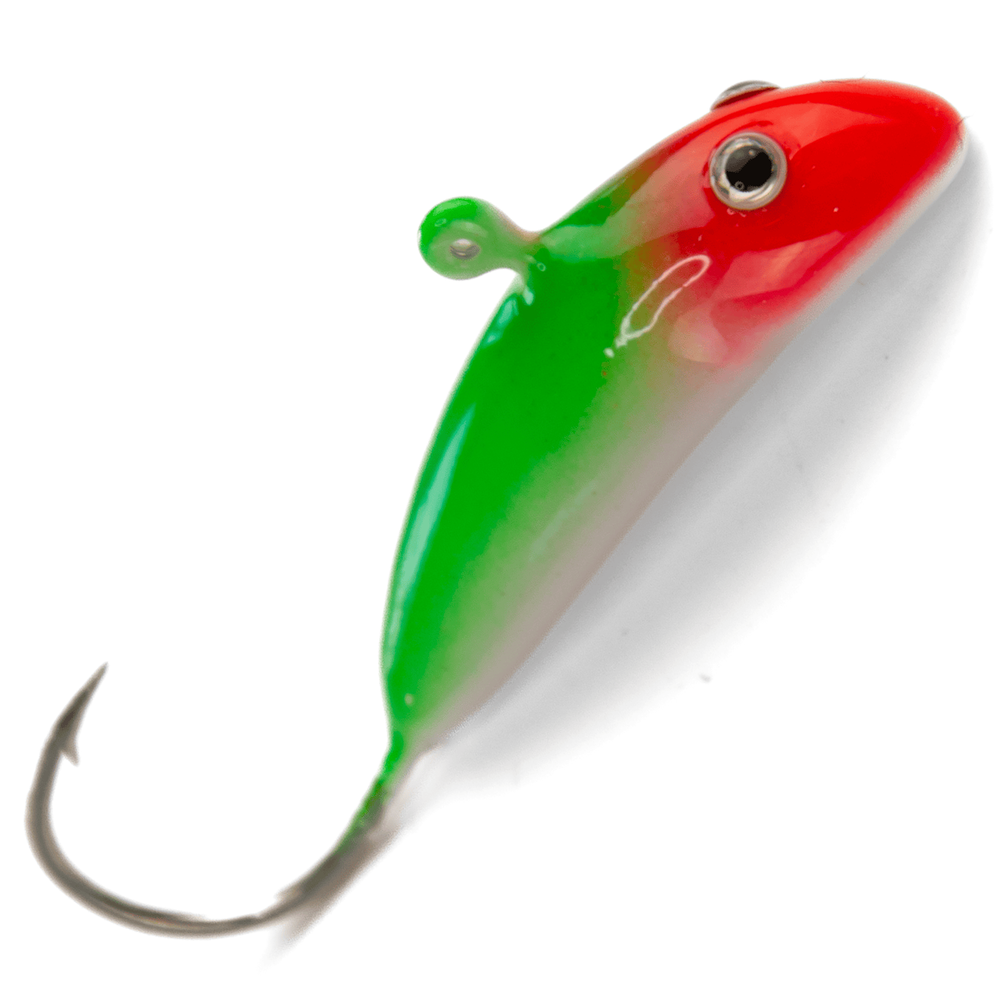 Блесна-мормышка ЖОР "Сомик" цветная флуоресцентная (35мм, 16гр, 5шт/уп)