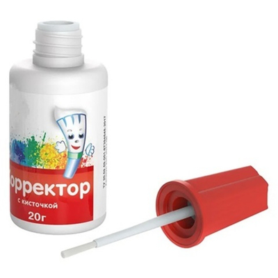 Корректор -штрих с кисточкой МС-1256