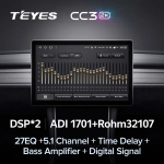 Магнитола для Mitsubishi (206x105мм) - Teyes CC3-2K монитор 13", QLED+2K, Android 10, ТОП процессор, 4G SIM-слот, CarPlay