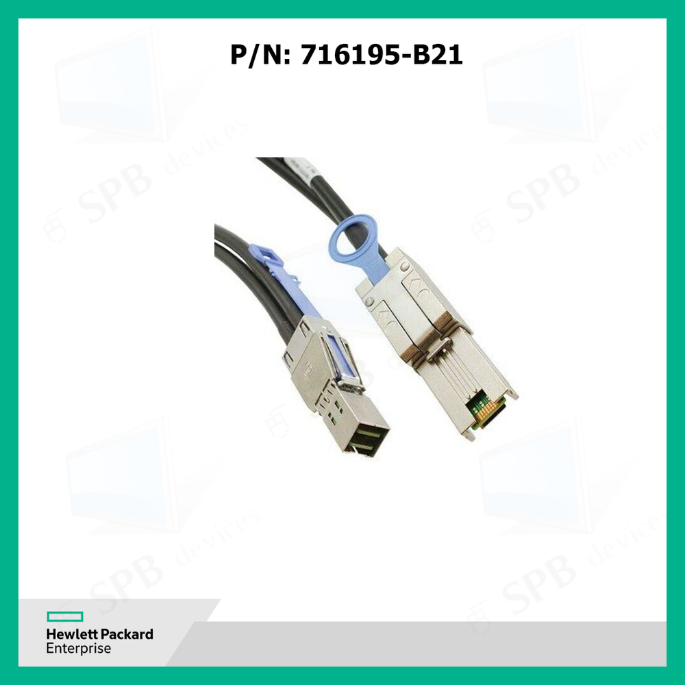 Кабель коннектор HP Ext 1.0m MiniSAS HD to MiniSAS HD, 691970-002, 716196-001, 716195-B21