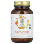 Pure Synergy, SuperPure, имбирь, органический экстракт, 60 капсул