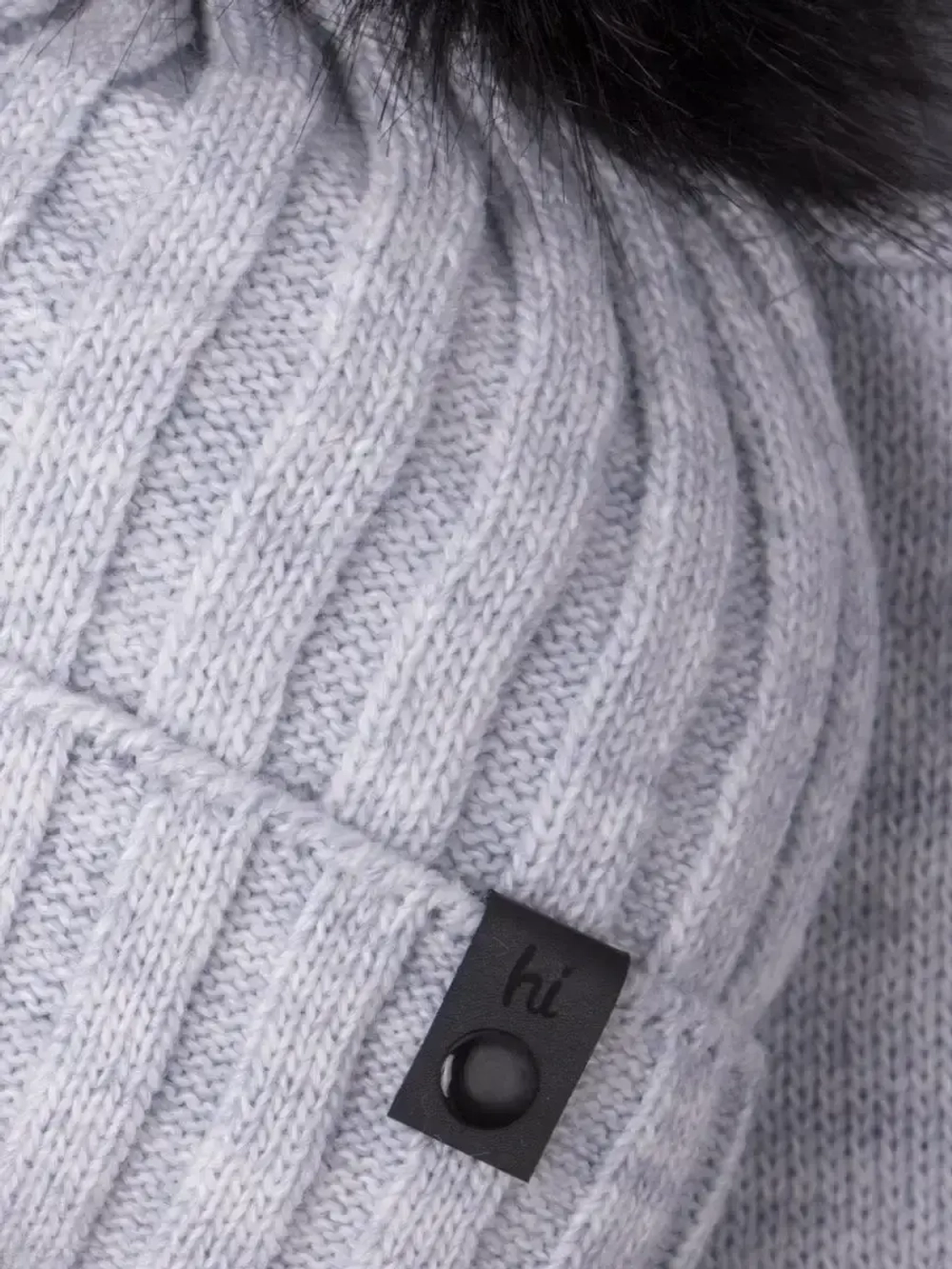 Шапка детская зимняя вязаная с помпоном и снуд