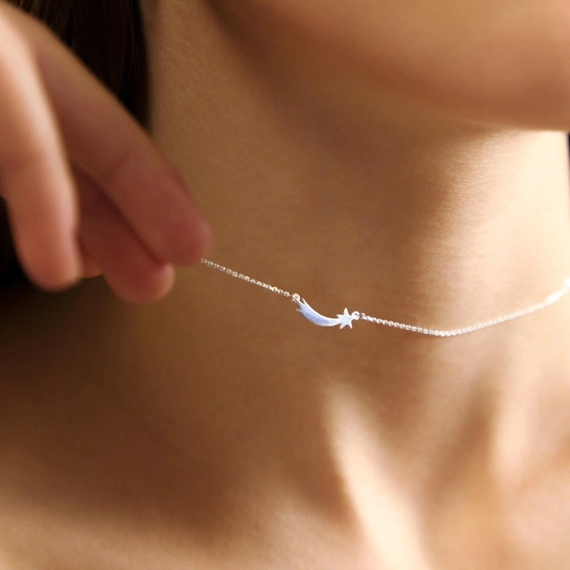 Колье Серебряная Комета