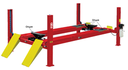 A480A Подъемник четырехстоечный, 8 т., под 3D сход-развал для грузовых авто (Красный)