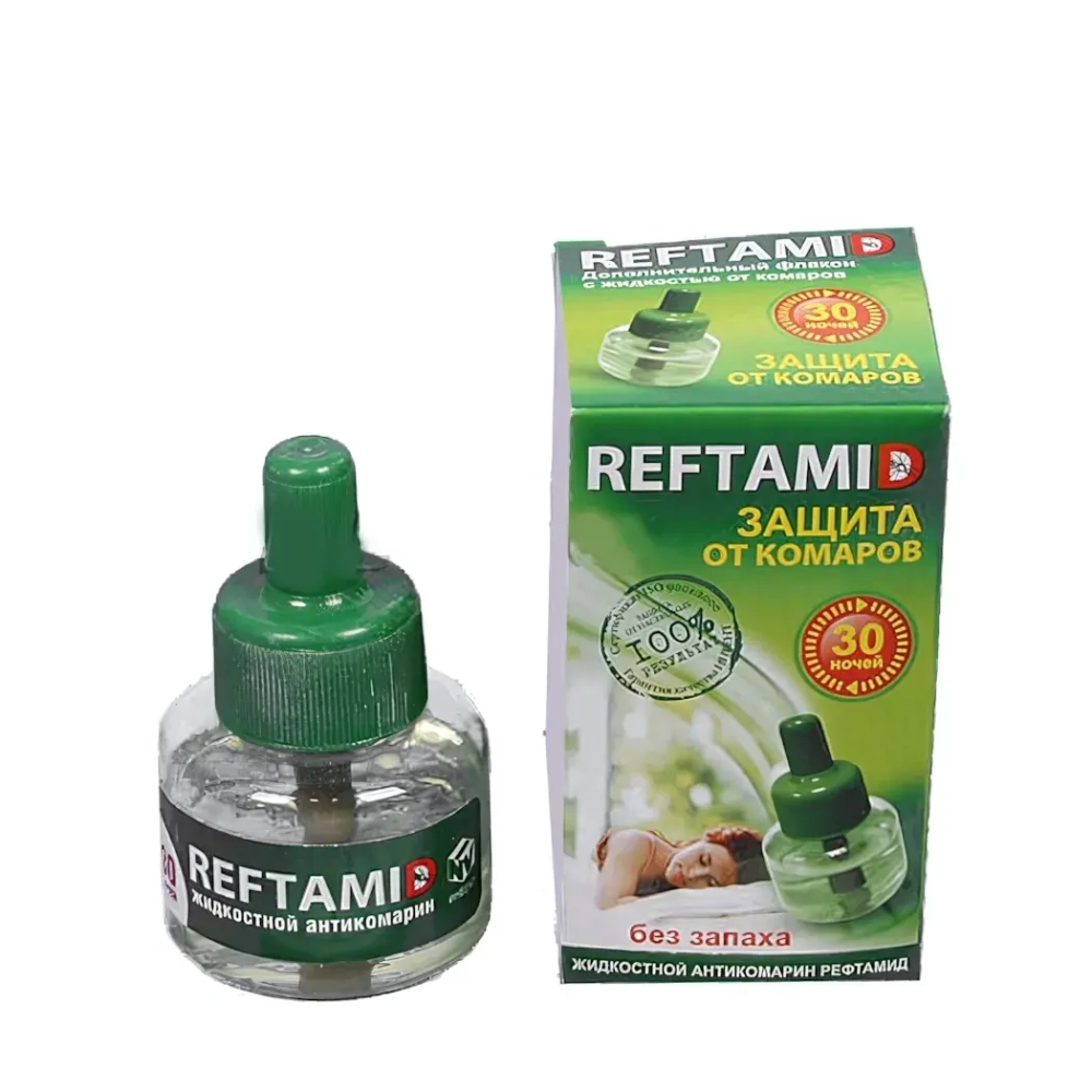 Жидкость от комаров «Рефтамид» (30 ночей, без запаха)