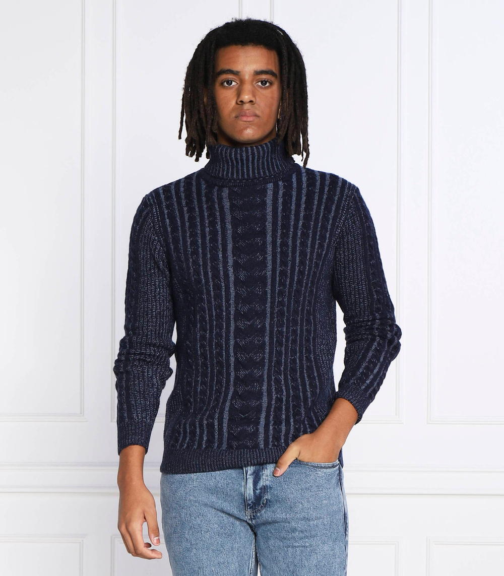 гольф bicolor cable GUESS - темно-синий(M2BR22 Z31D0)