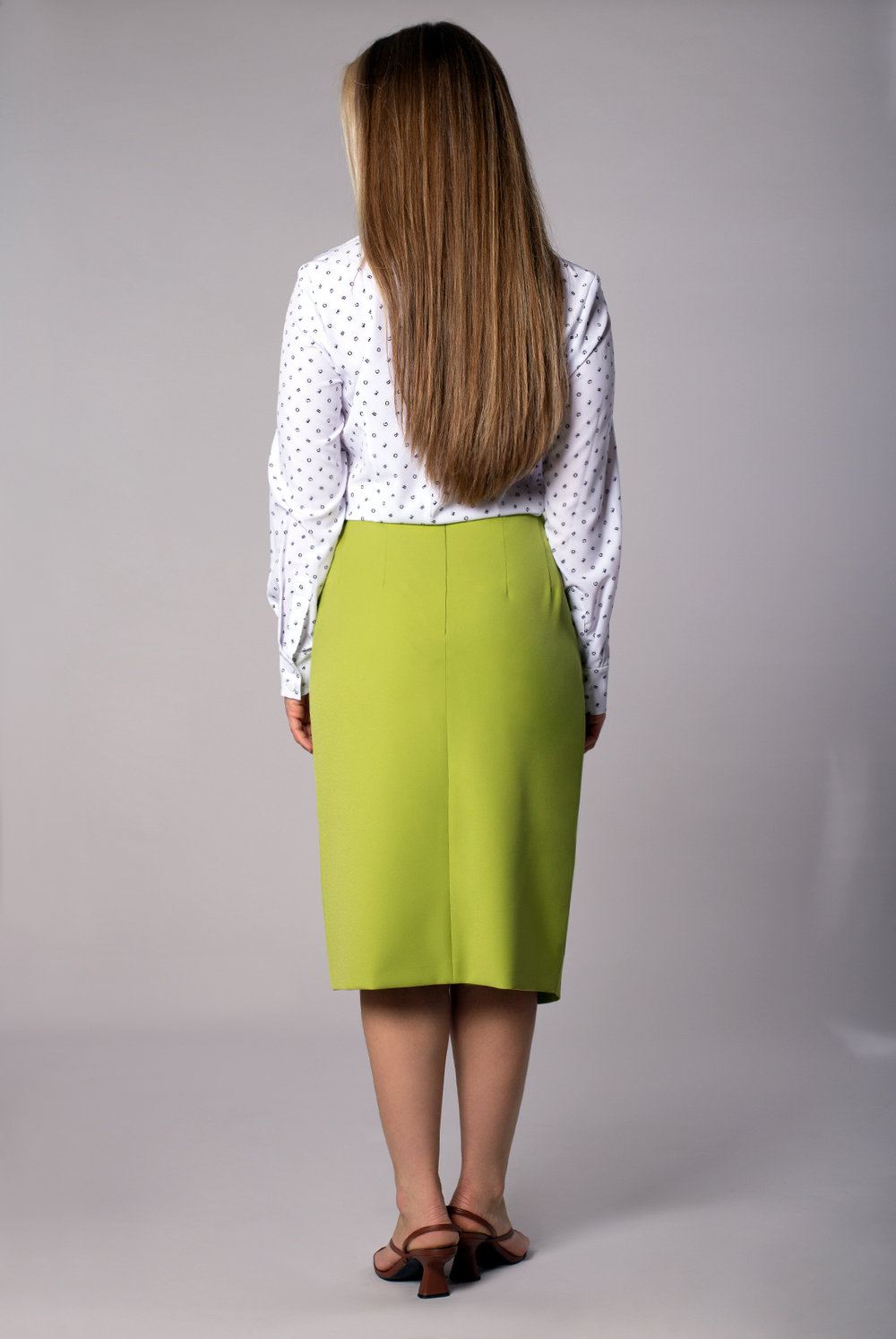 Юбка женская 3123ВП, оливковый #184Ола013123ВП