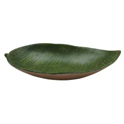 Блюдо 23*13*3,5 см овальное Лист Green Banana Leaf пластик меламин P.L. Proff Cuisine