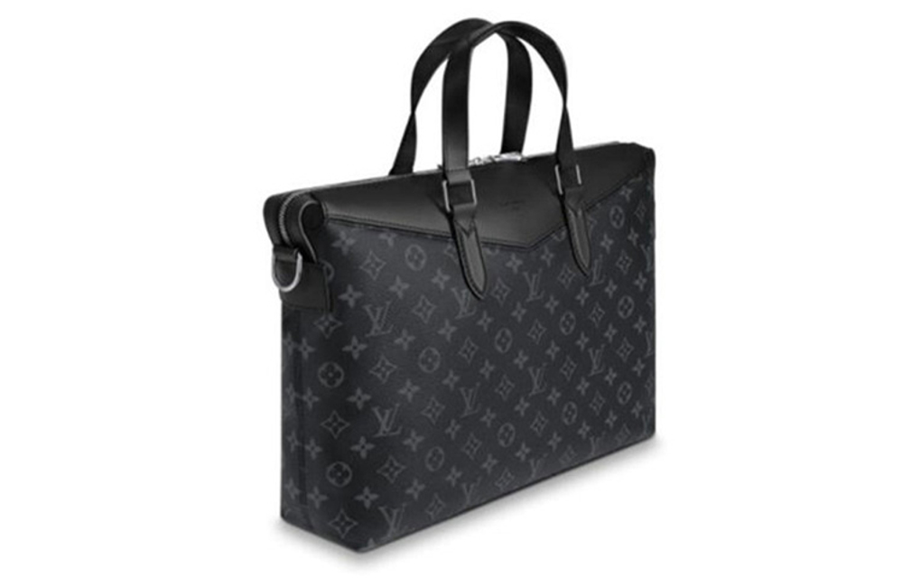 LOUIS VUITTON Briefcase Explorer Monogram Eclipse Black/Grey