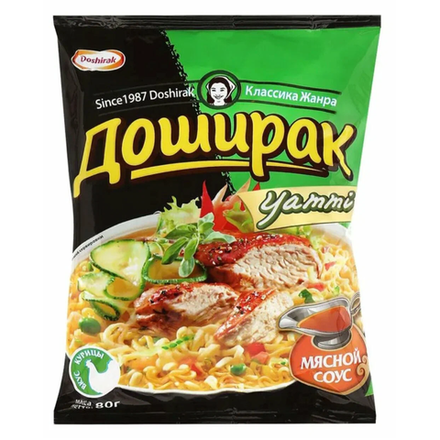 Лапша Доширак Yammi со вкусом курицы 80 гр