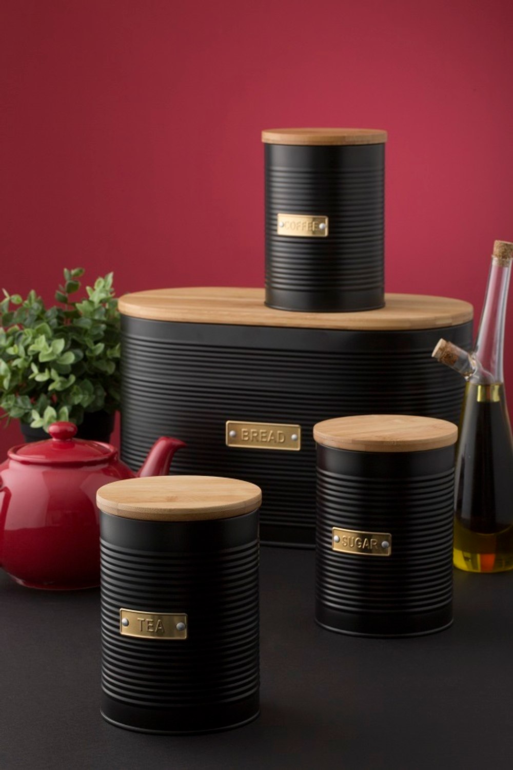 Емкость для хранения кофе 1.4л Otto черная TYPHOON