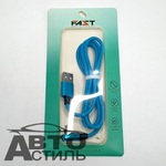 Шнур USB - micro USB  2,0Ам угловой под кожу М5 184089