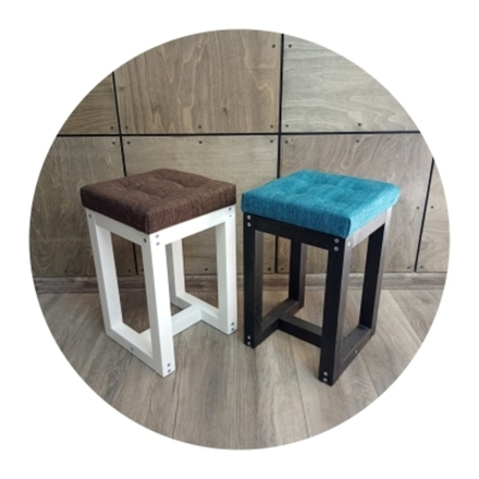 Табурет обеденный Лофт с мягким сиденьем