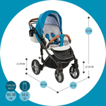 Детская коляска Nuovita Carro Sport 2 в 1 Marino bianco/Морской белый