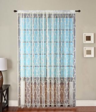 Микросетка с вышивкой Милана (светлое золото)