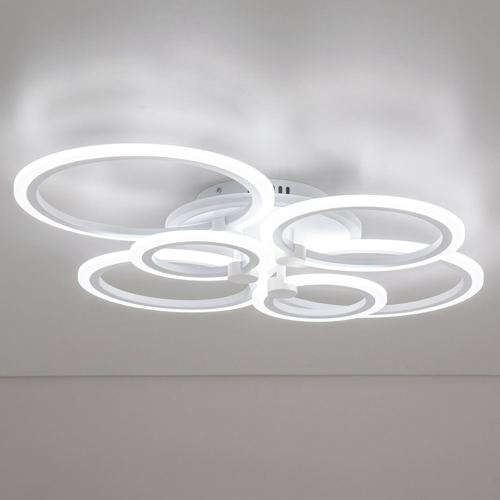 Citilux Сента CL237B160E RGB Люстра с пультом Белая