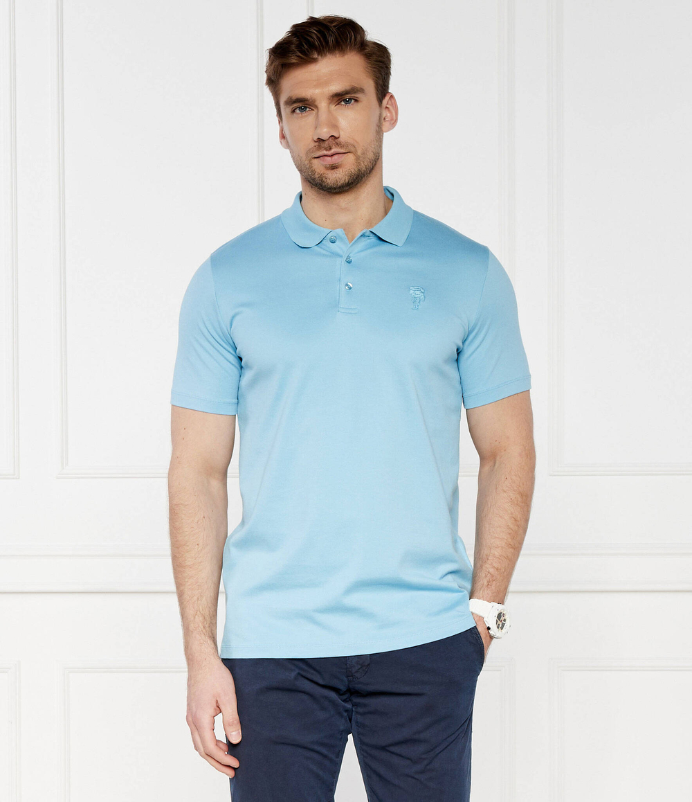 Поло Karl Lagerfeld - голубой(745028 542232)