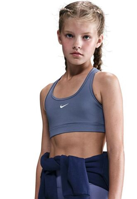 Теннисный бюстгальтер детский Nike Swoosh Sports - world indigo/white