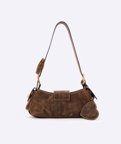 MANC КОЖАНАЯ СУМКА "AURORA MINI", КОРИЧНЕВЫЙ