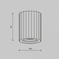 Накладной светильник Maytoni Conik gyps C121CL-GU10-W