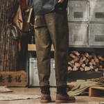 Повседневные брюки мужские Jero American Retro классические пвосенние модные брендовые суженные прямые комбинезоны мужские