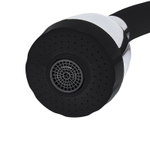 СМЕСИТЕЛЬ EKKO ДЛЯ КУХНИ ГИБКИЙ ИЗЛИВ 2 РЕЖИМА С ГАЙКОЙ E4105+E65 ЧЁРНЫЙ