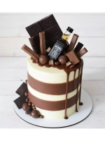 Шоколадная фигурка "Бутылка с сахарной этикеткой"