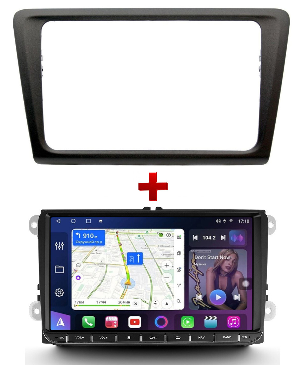 Магнитола для Skoda Rapid 2012-2020 - FarCar XL836-9580 на Android 13, QLED, 8 ядер (TS18), 6+128Гб, CarPlay, 4G SIM-слот