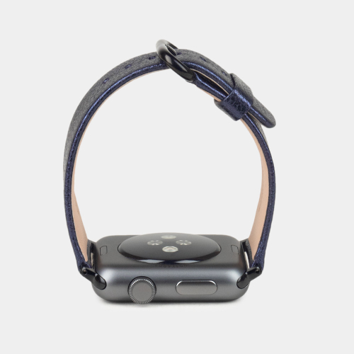 Ремешок для Apple Watch 44/45/46 mm из кожи козы, цвета кобальт