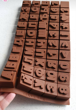 Силиконовая форма «Алфавит русский и цифры, кубики»