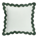 Чехол на подушку с контрастным кантом зеленого цвета из коллекции trendy ruffles, 40х40 см