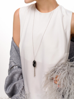 Сотуар "Crystal brush" с черным агатом