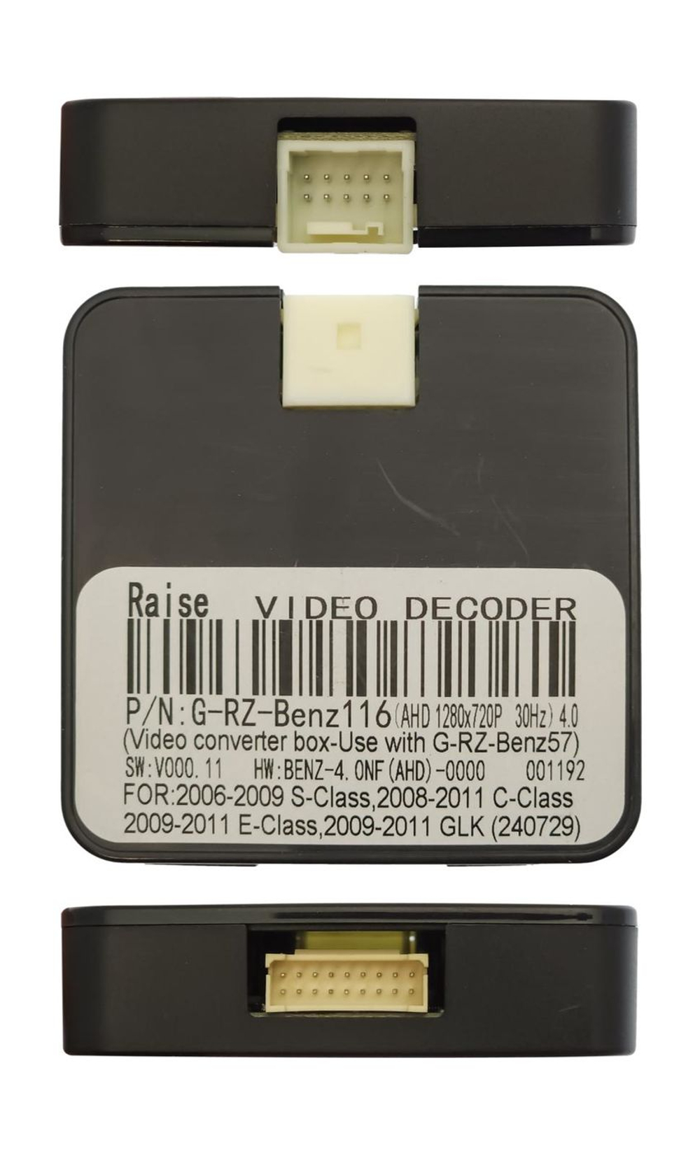 Комплект с разъёмами 12.3" Mercedes-Benz C-class (W204) 2007-2011 (NTG 4.0) универс.монитор - Car-Smart LUX-UC07B