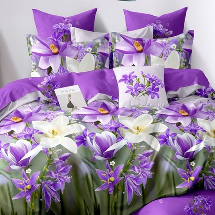 Комплект постельного белья "П37. 809", поплин, 100% хлопок, Россия.