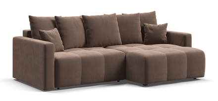 Угловой диван Босс Тренд Велюр Монолит мокко