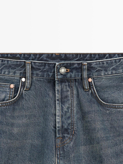 Massimo Dutti Джинсы с кромкой, средне-синий