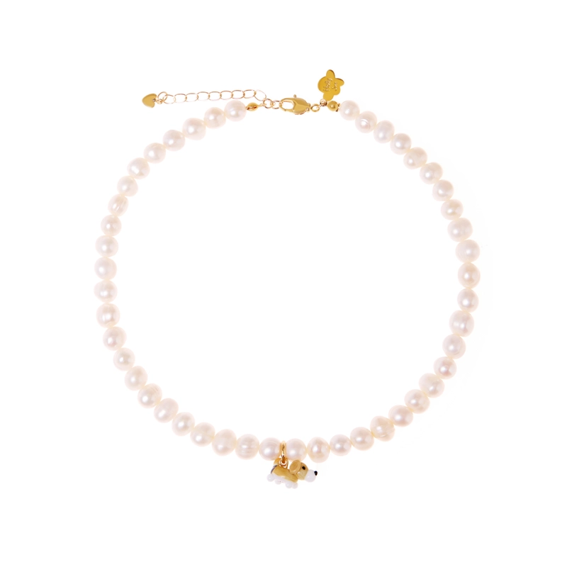 Колье Мой Любимый Пушистик с Жемчугом – Собака