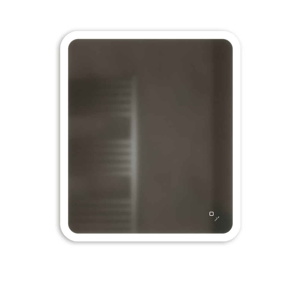 Зеркало MIXLINE "Колорит" ЭКОНОМ 600*700 (ШВ) сенсорный выкл, светодиодная подсветка, универс.крепеж