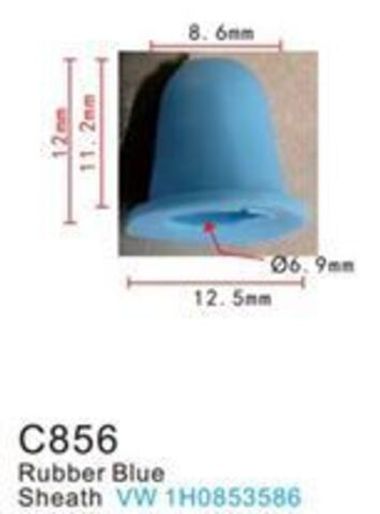 Клипса для крепления внутренней обшивки а/м Фольксваген пластиковая (100шт/уп.) Forsage клипса C0856(VW)