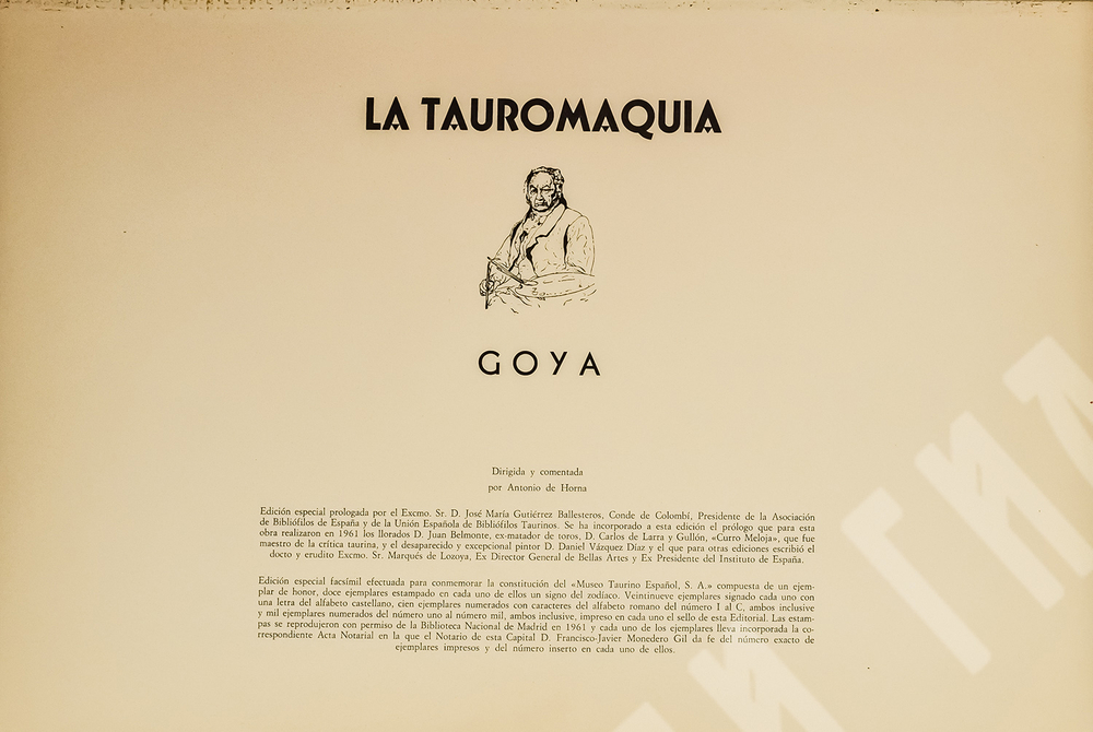 [Офорты Франсиско Гойи] Антонио де Орна. Папка из кожи «Тавромахия (Бой быков)». Кожа