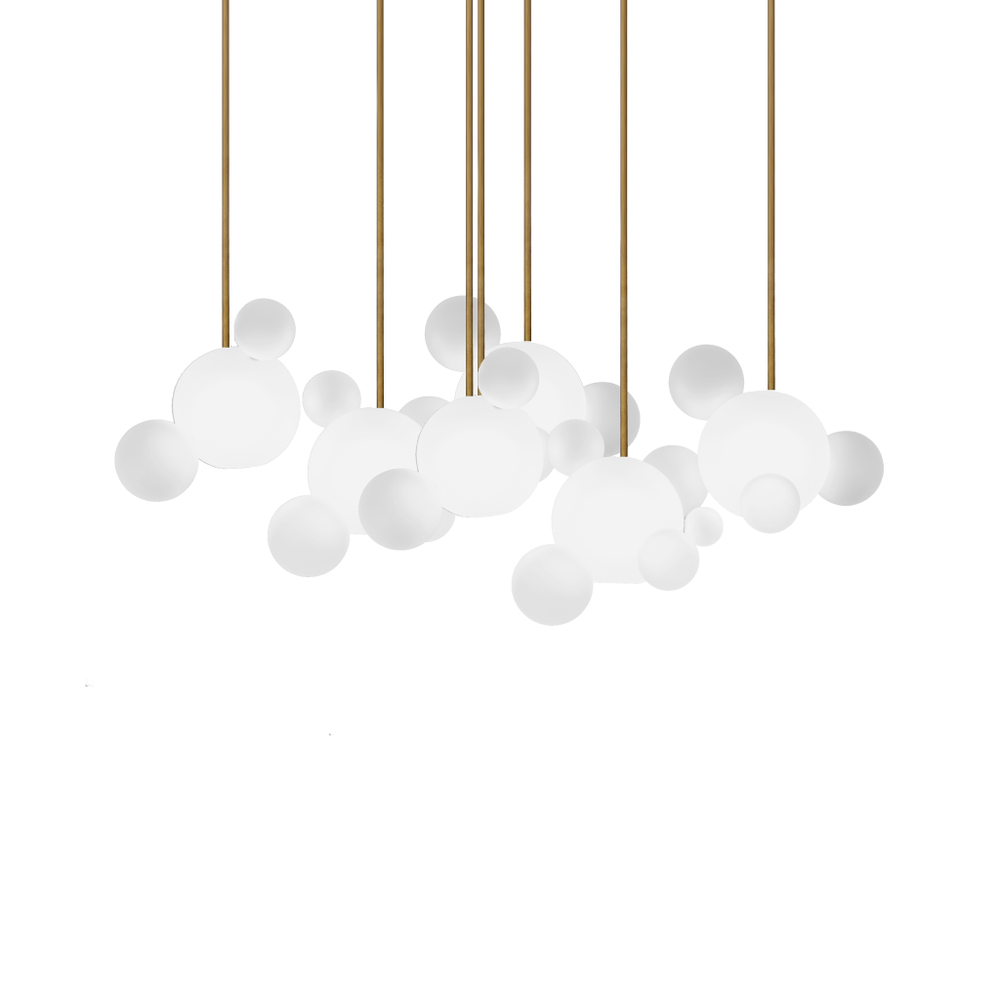 Pendant design lamp   Bolle Frosted by Giopato & Coombes (7 lampshades)
