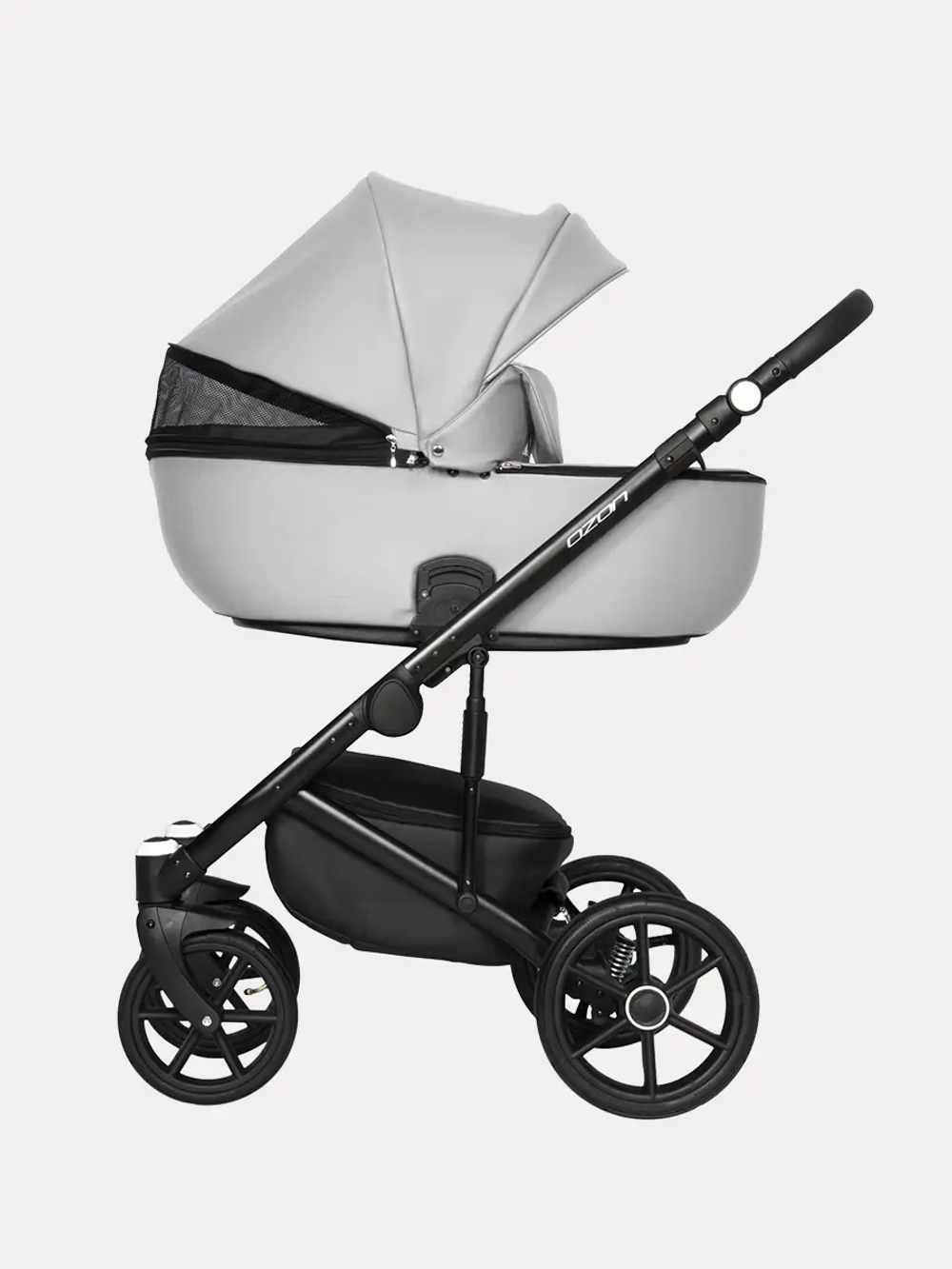 Коляска 2 в 1 Riko Basic Ozon 05 светло-серый